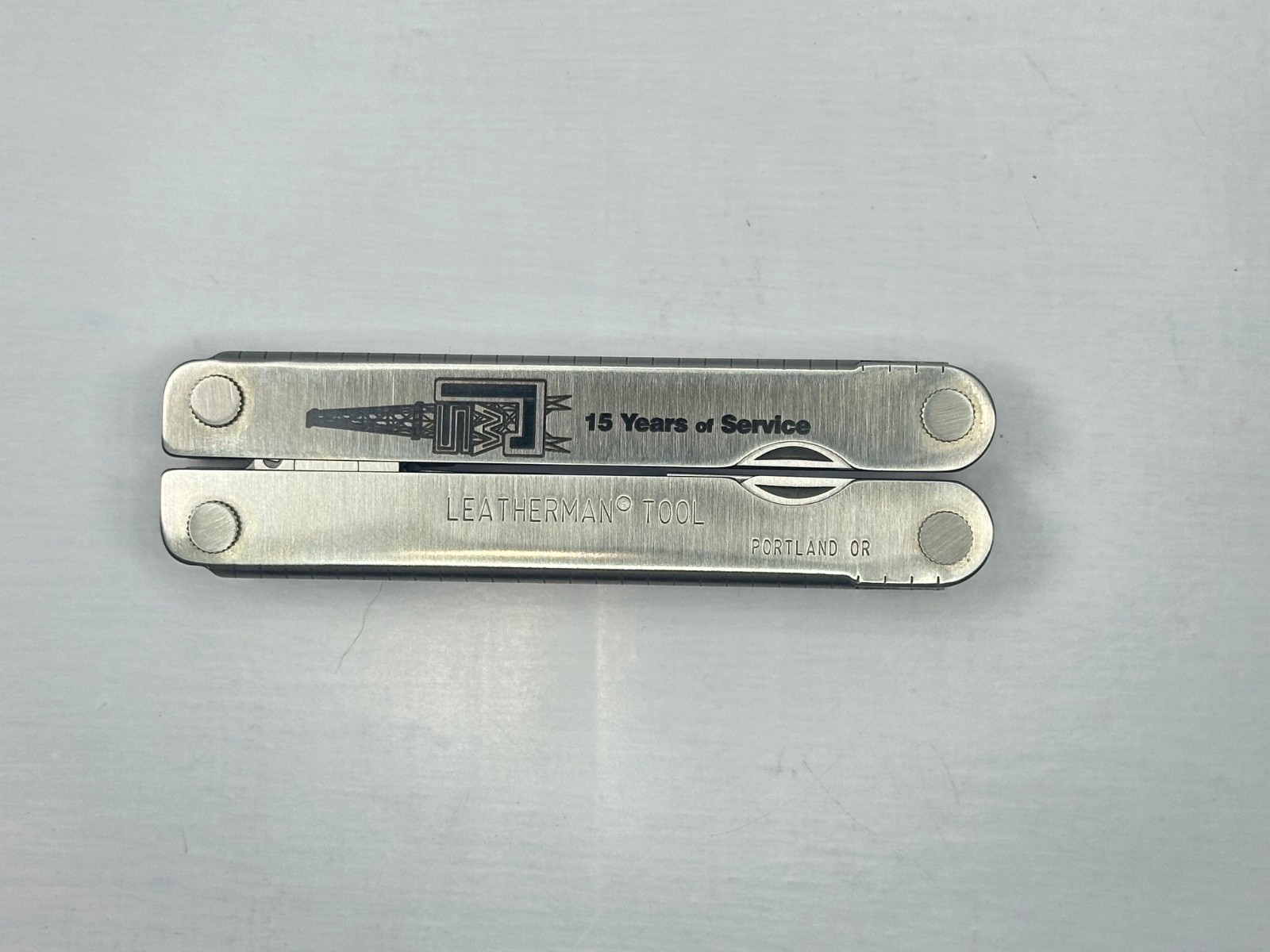 Vintage 2002 Leatherman Portland OR Multi Tool w/Nylon Sheath Oilfield 15 Years