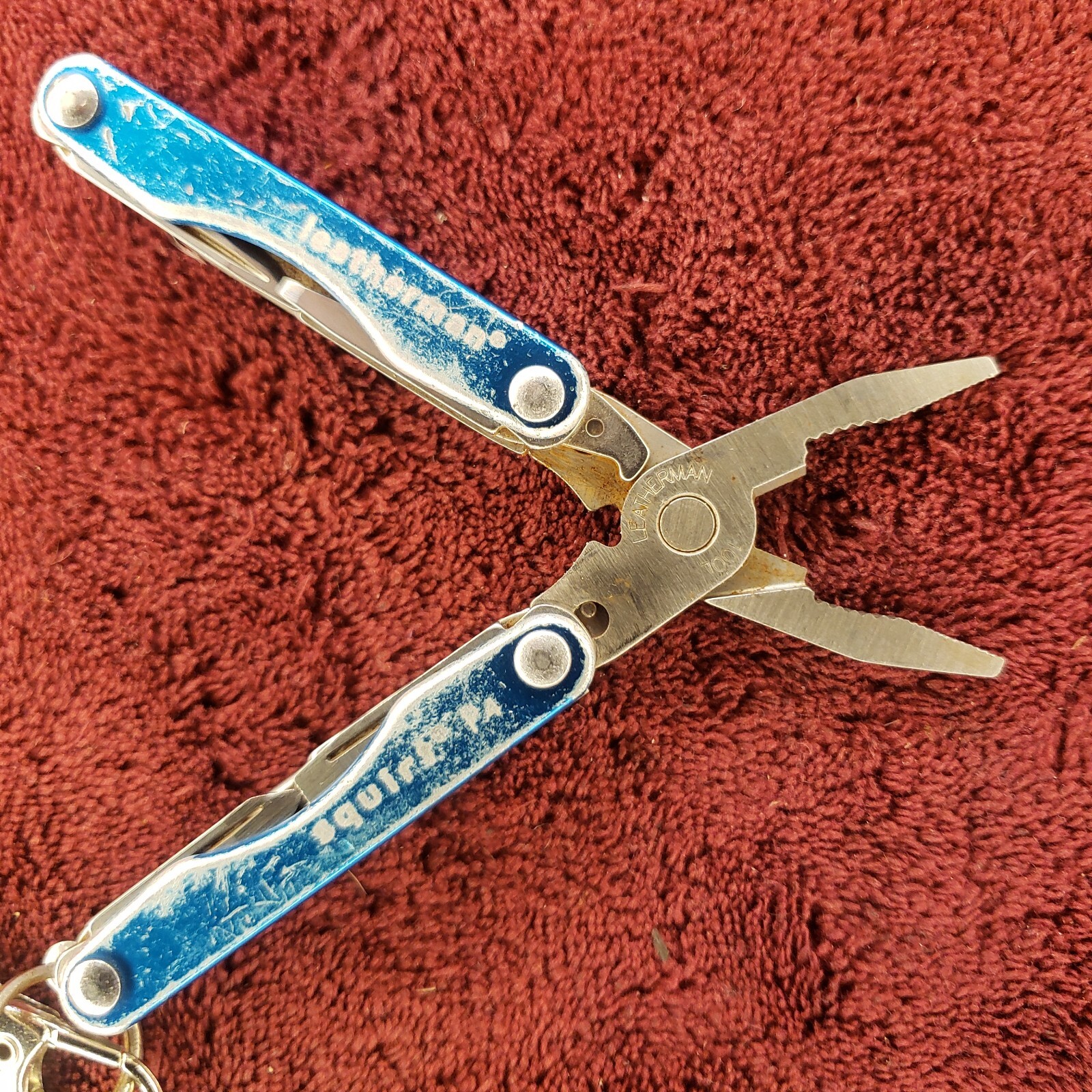 🔪🔪 Leatherman Squirt P4 Multi-Tool Blue Keychain
