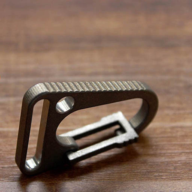 Titanium Tc4 CNC Multi EDC Key Chain Outdoor Mountaineering Tool Key Ring Gifts