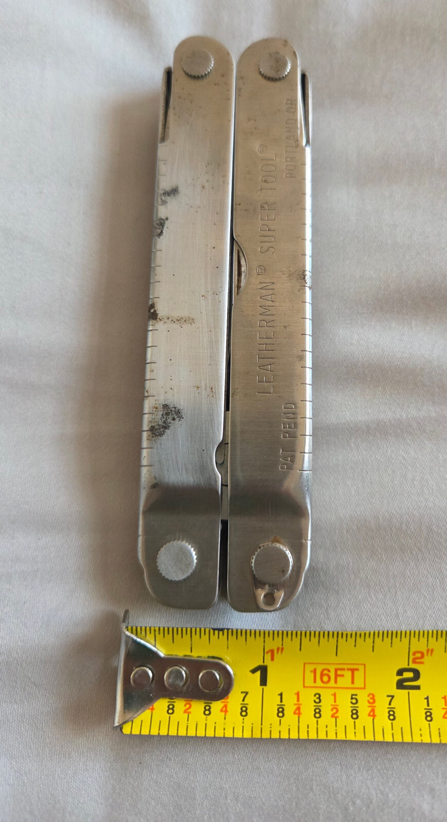 Leatherman SuperTool Original Stainless Multi-Tool 1196 Pat Pend Portland OR