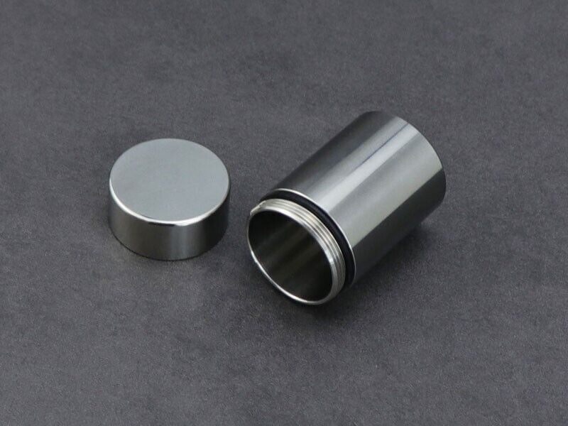 304 Stainless Steel Waterproof Pill Case Capsule Seal container Storage EDC Box