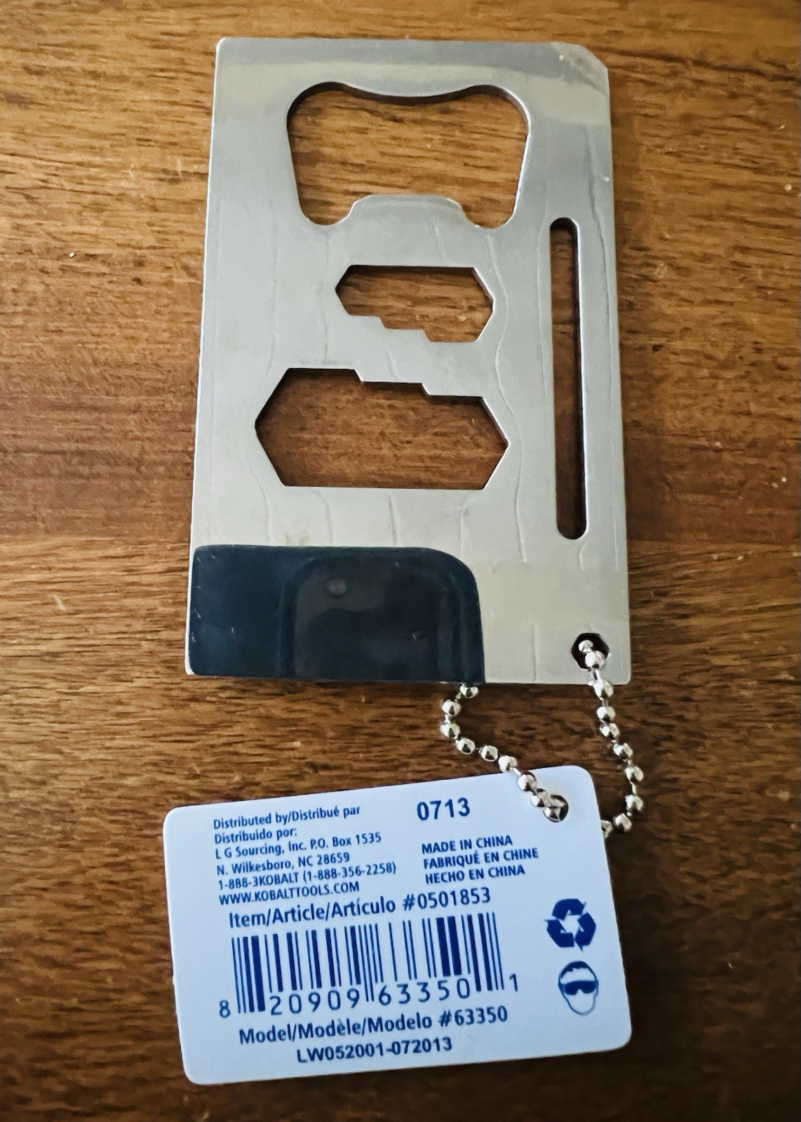 Kobalt 7 In 1 Stainless Steel Multipurpose Tool Keychain