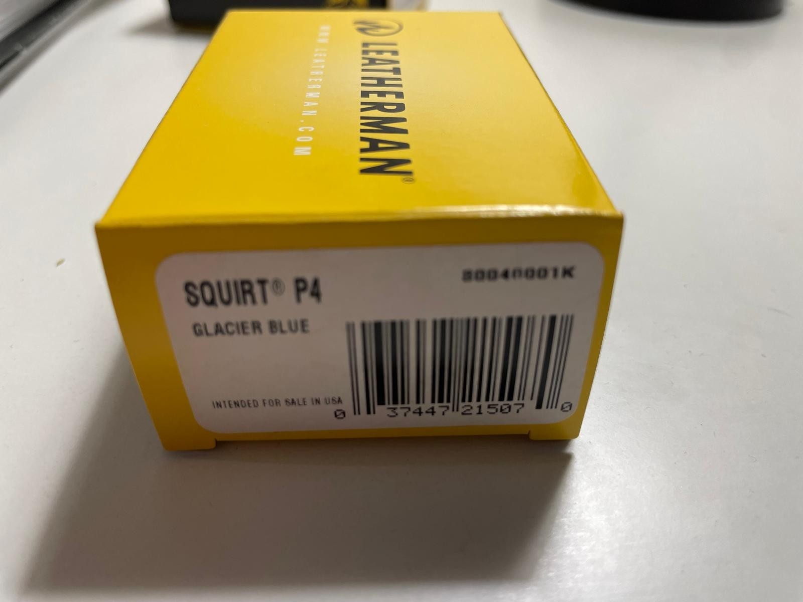 New In Box Leatherman Squirt P4 Glacier Blue Discontinued Collectible Multitool