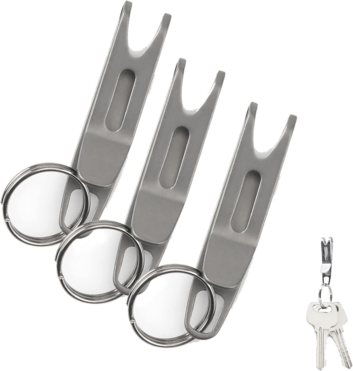 Mini Titanium Alloy Clasp with Key Ring, Outdoor Gear Pocket Suspension Clip …