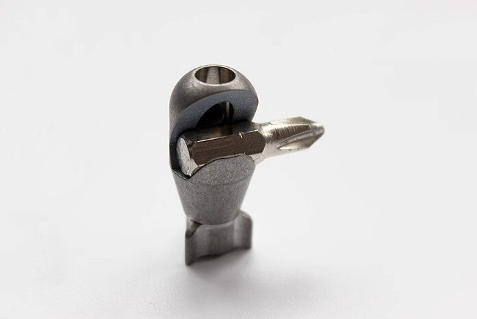 EDC Titanium Shark Knife Bead Bottle Opener Key chain Beadwork Pendant Bead DIY