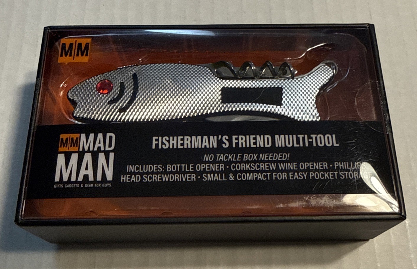 New Mad Man gifts Fisherman’s Friend Multi-Tool Bottle/Wine Opener Screwdriver