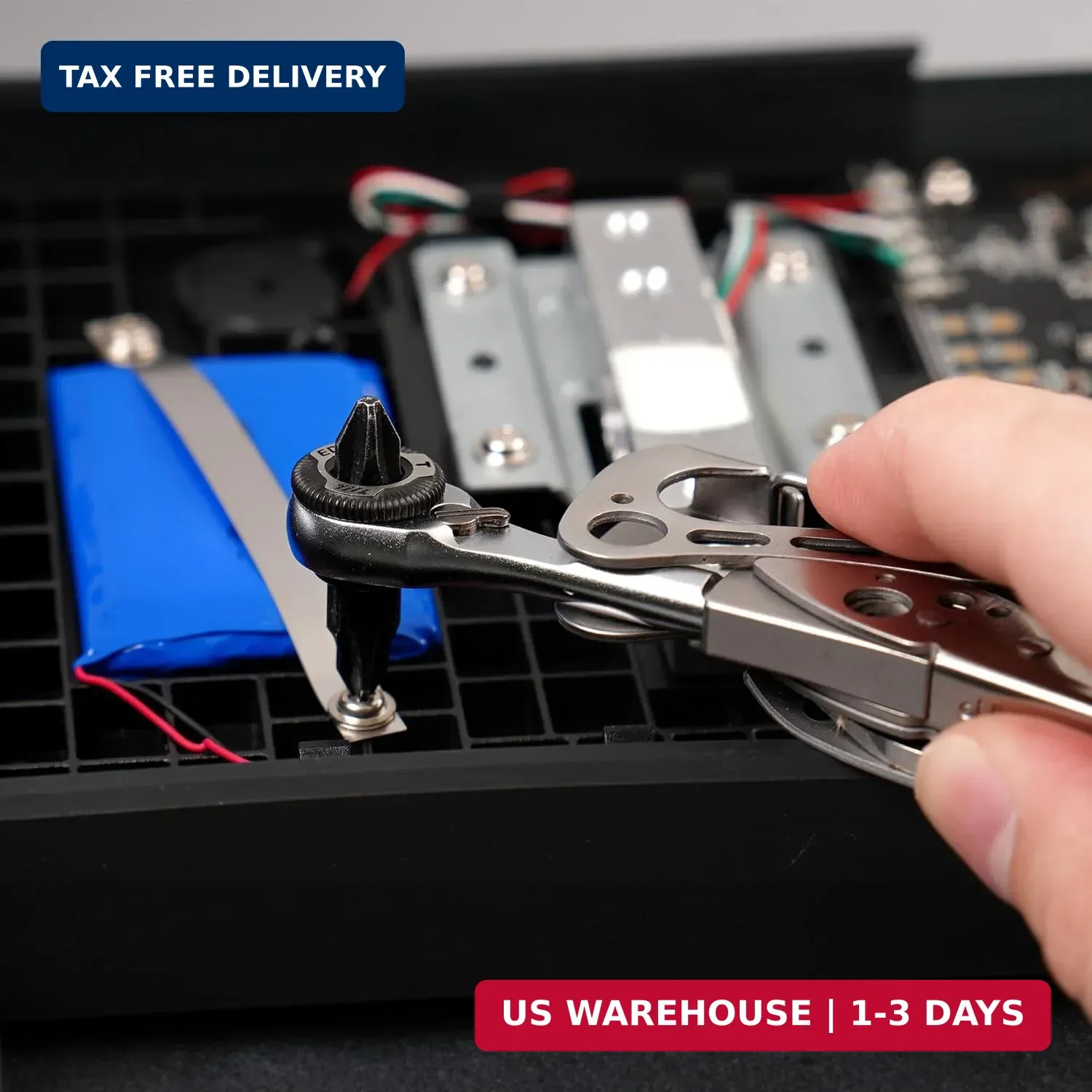 711L EDC Ratchet Wrench for Leatherman Multitools MK2 – Compact Flat End Screwdr
