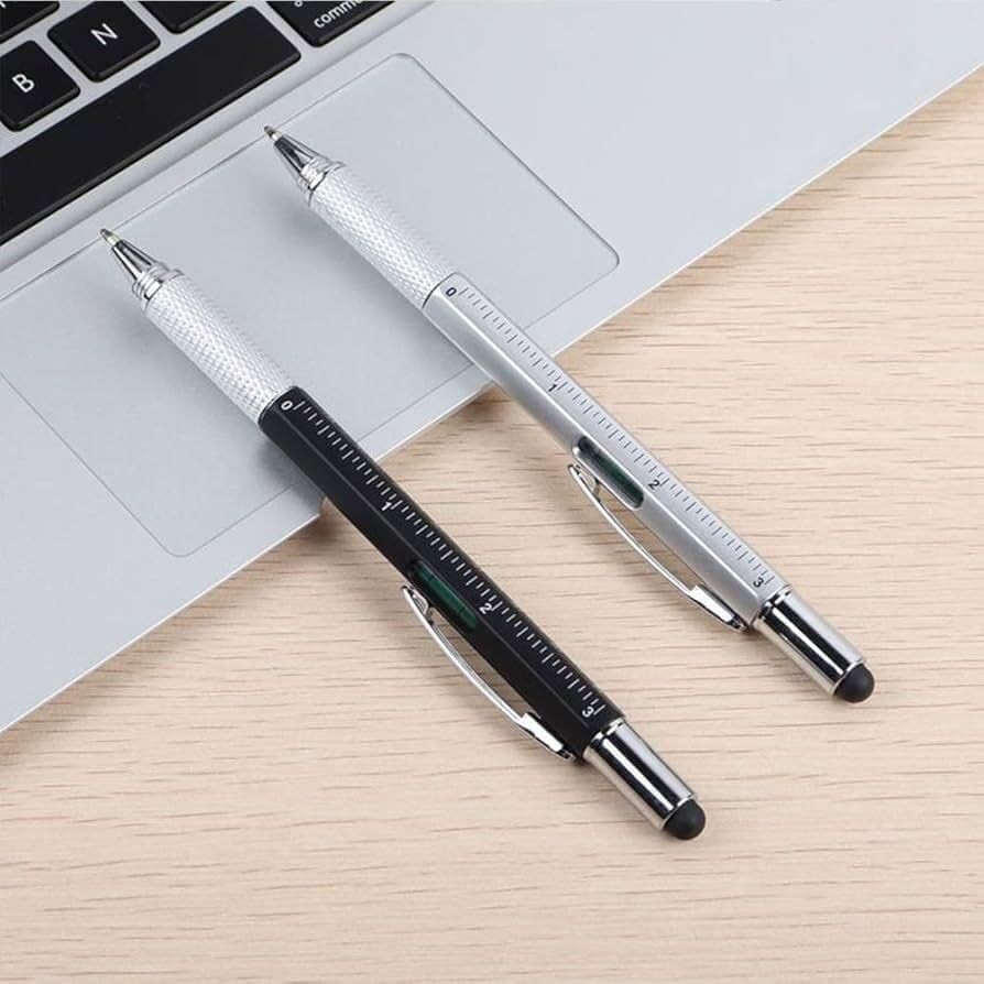 Multitool Pen Set Gift for Men, Gift for Dad, Stylus Pen, Ruler, Screwdriver
