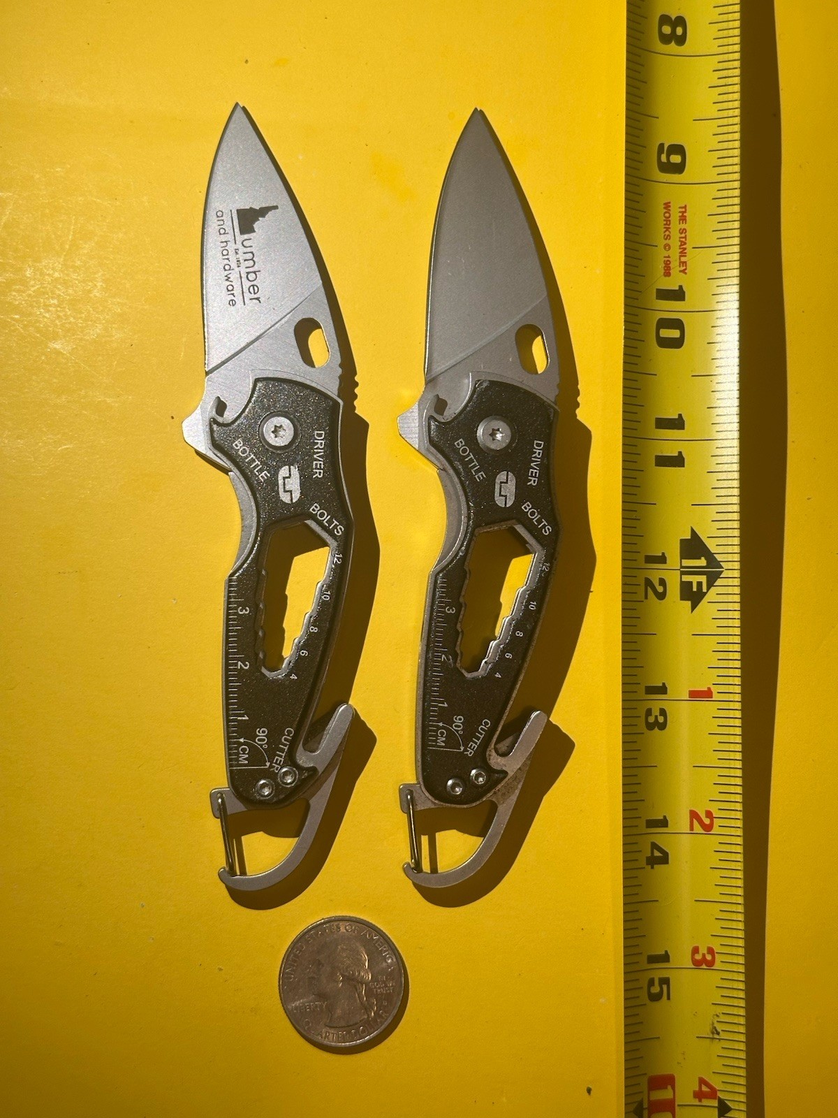 Lot Of 2 True Utility SmartKnife 11-in-1 Multi Tool Weatherproof Case TU573