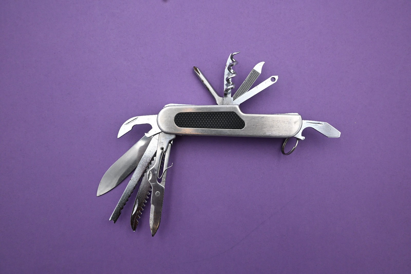 Vintage 11-in-1 Stainless Steel Multi-Tool Pocket Knife Camp Fish Hike Survival