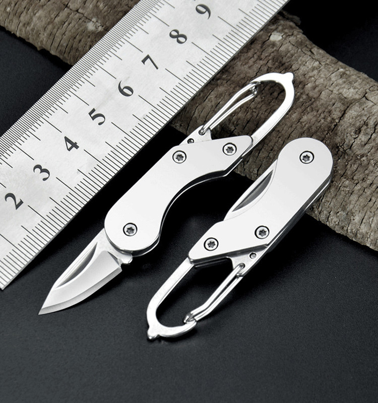 Mini Pocket Keychain Folding Blade Knife Outdoor Travel Camping EDC Knife