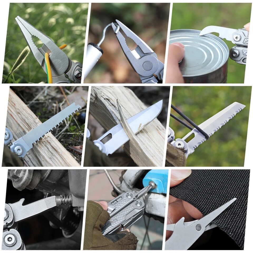 SWISS TECH 17 in 1 Multi Plier Folding Plier Wire Stripper Outdoor Camping Multi