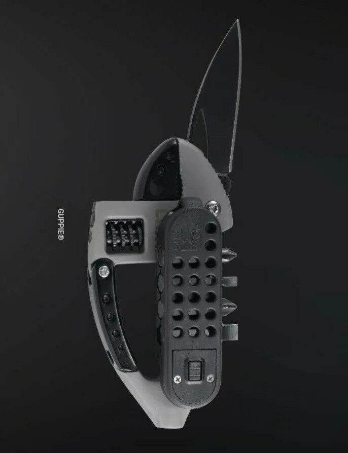NEW”CRKT GUPPIE MULTI TOOL,Carabiner,Adjustable wrench knifeLEDlight Screwdriver