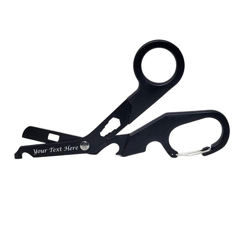 Engraved Outdoor Rescue Scissor, Emergency Camping Tool Christmas Gift for Him