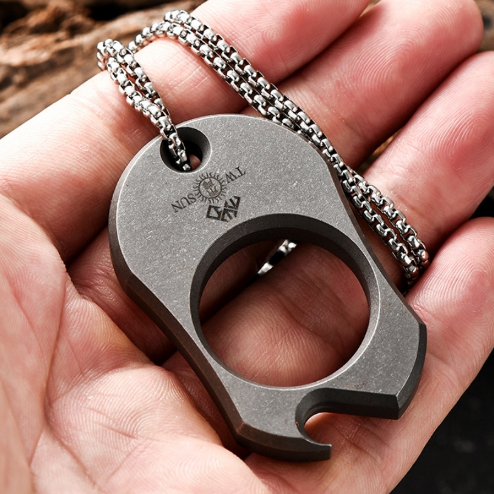 EDC Titanium Alloy Mini Multi-Tool with Bottle Opener Outdoor Portable