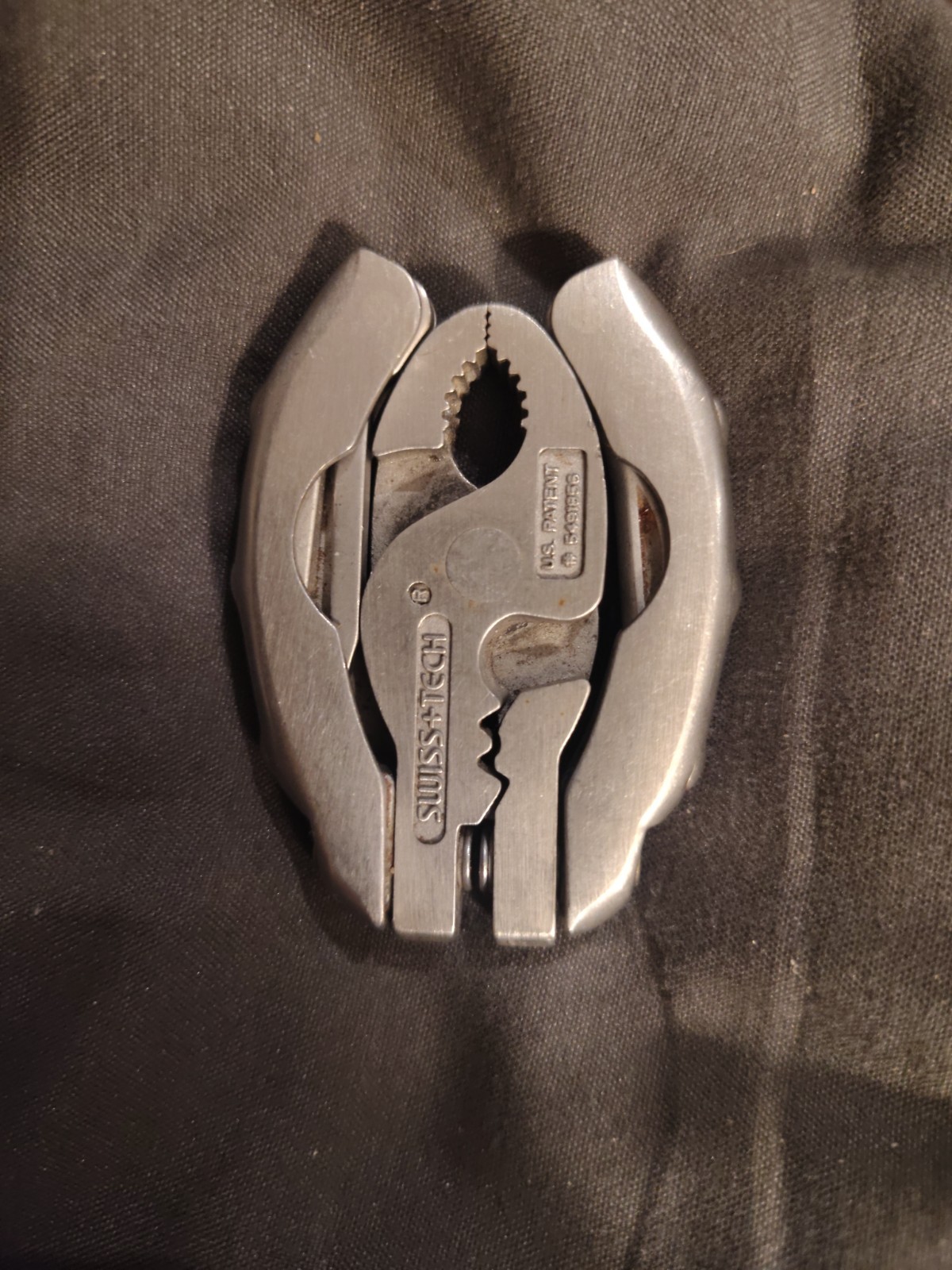 SWISS+TECH ST50016 Polished Stainless Steel 9-in-1 Micro Pocket Multitool