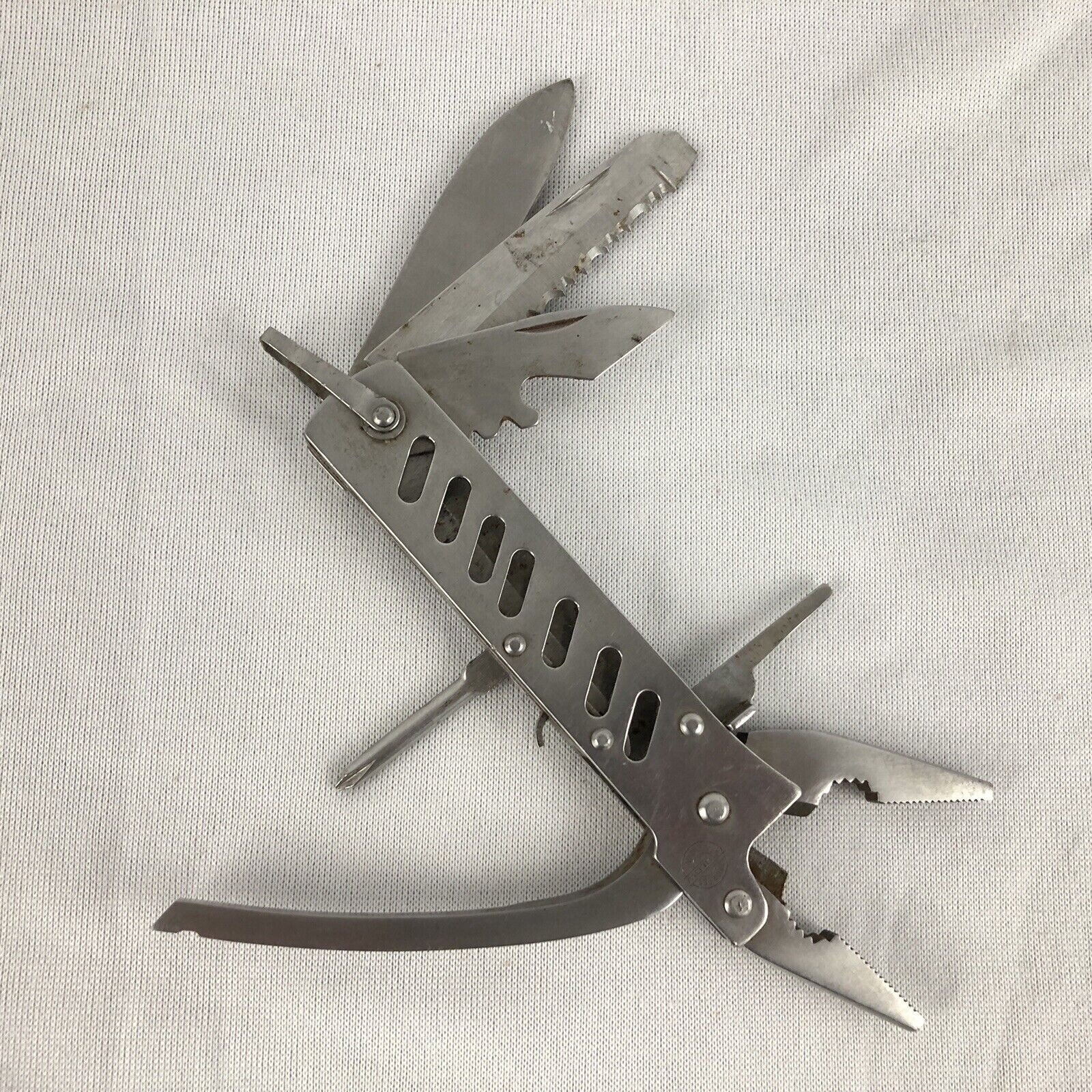 BARLOW Stainless Steel Multi-Tool Pocket Knife Portable Folding Tool + Case