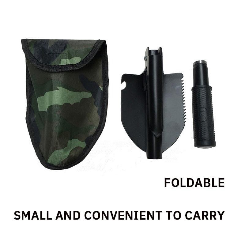 Military Folding Shovel Multifunction Camping Fishing Outdoor Pickaxe Tool