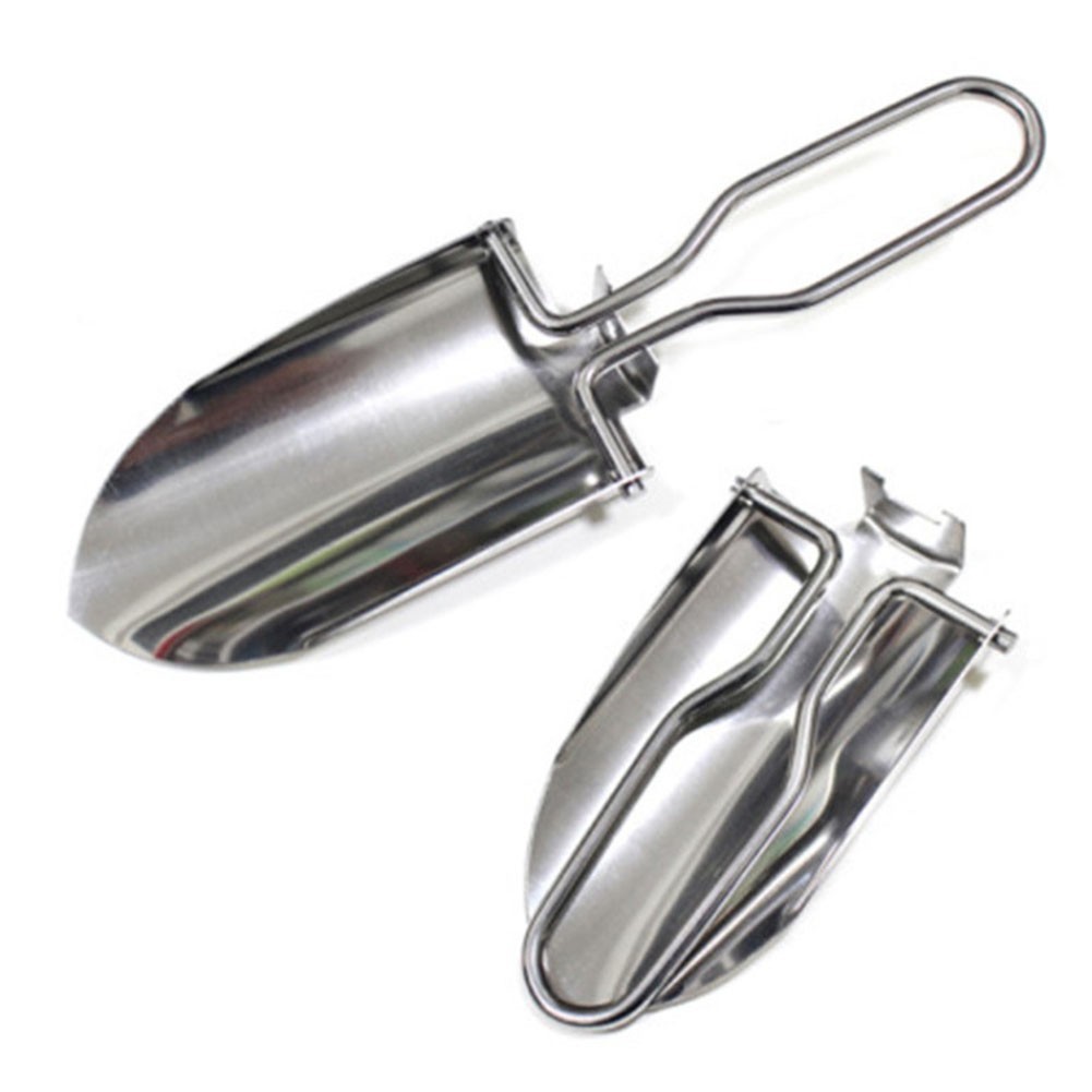 Foldable Camping Spade Tool Stainless Steel Construction Portable Design