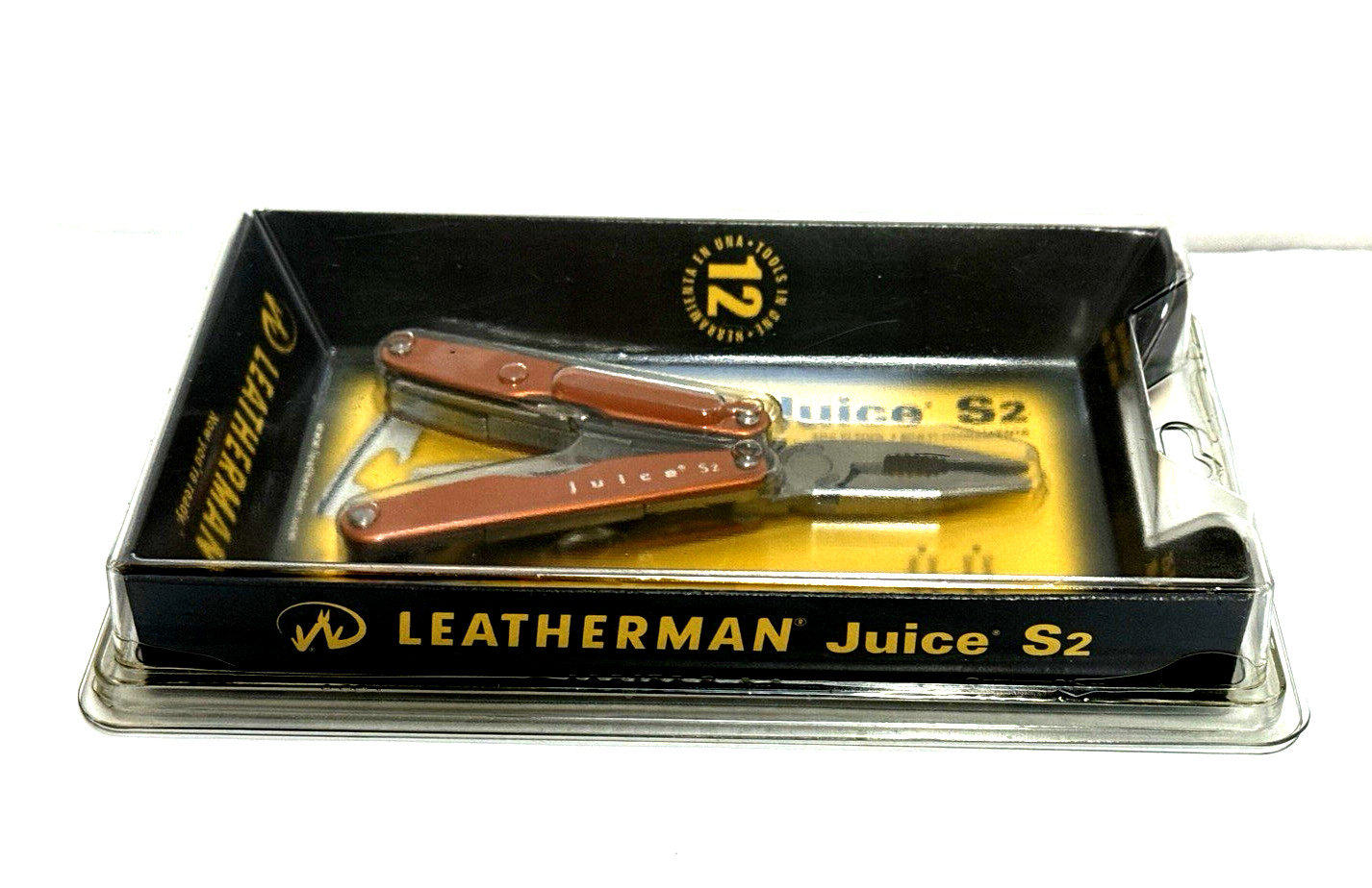 NOS Brand new Leatherman Juice s2 orange -New in Factory Sealed Clamshell