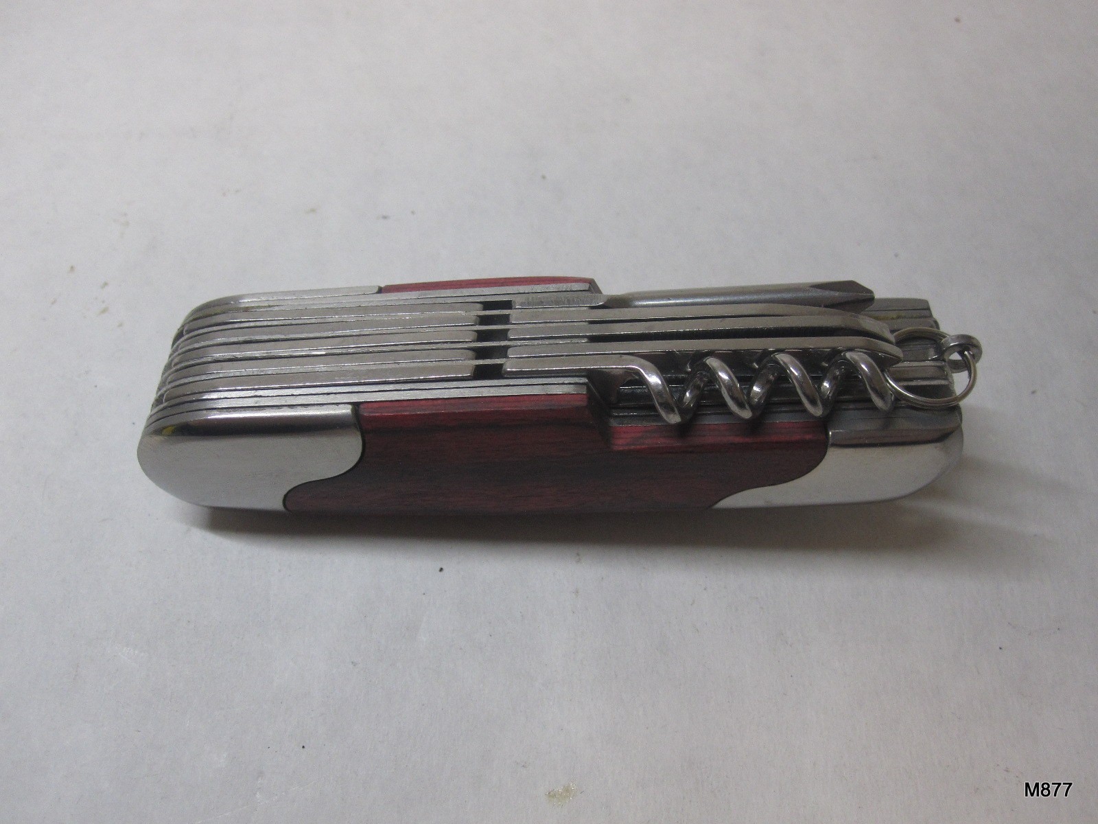 NRA CM1300695 Wood Handle Stainless Steel Folding Multi-Tool