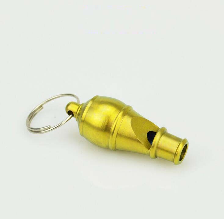Titanium Alloy Whistle Training Warning Tool Pendant Keychain EDC Outdoor Tools