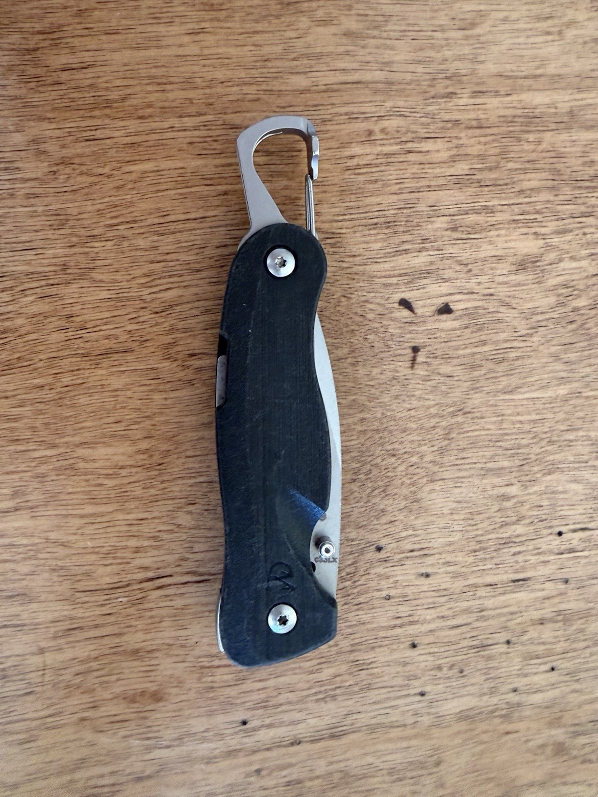 Leatherman Crater C33 Folding Pocket Knife Bottle Opener Carabiner Blade