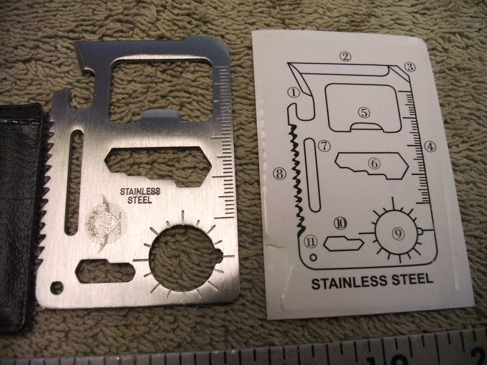 Five Star Gear Wallet Survival Tool with Pouch