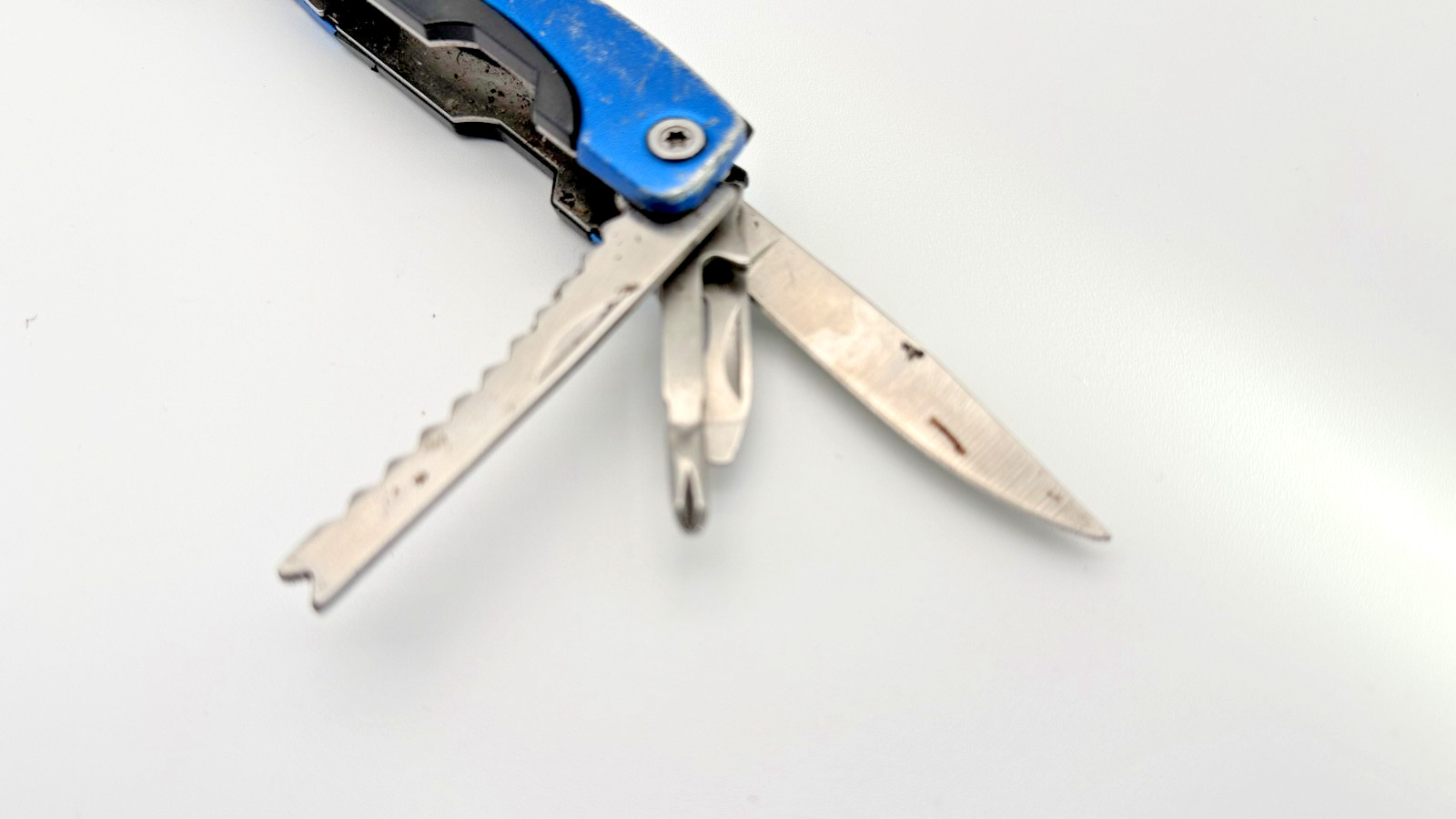 Pro-Master Blue Multi-Tool Pliers w/ Knife, Saw, File & Screwdrivers