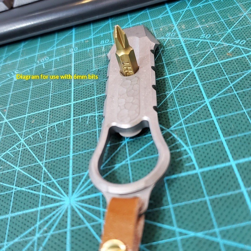 TC21 Titanium alloy Pry Bar Compact Survival Gear EDC Tool