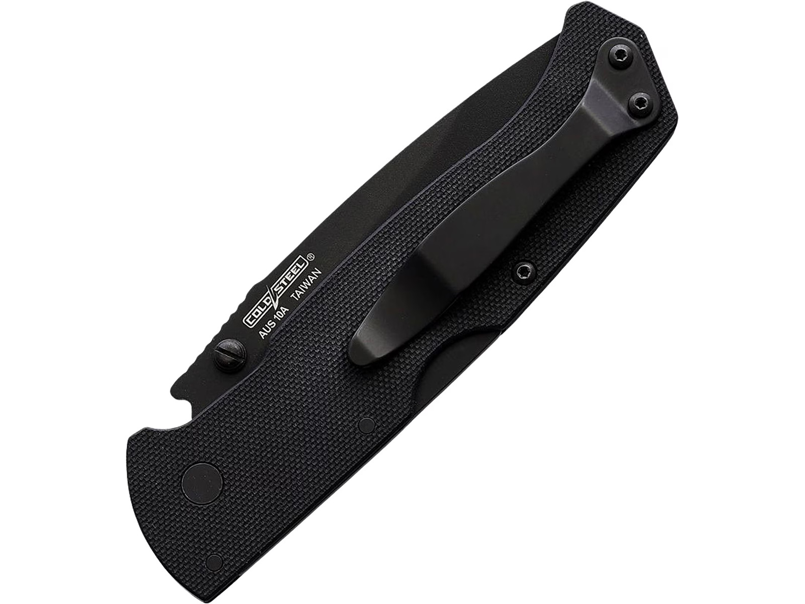 Cold Steel Air Lite Pocket Knife 3.4″ Drop Point AUS-10 Black Blade G-10 Handle