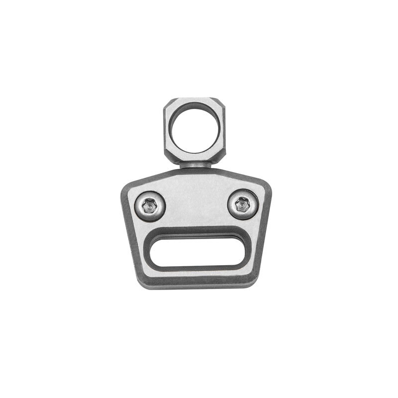 EDC Titanium Alloy + Leather Portable Car Universal Keychain Hanging Buckle Tool