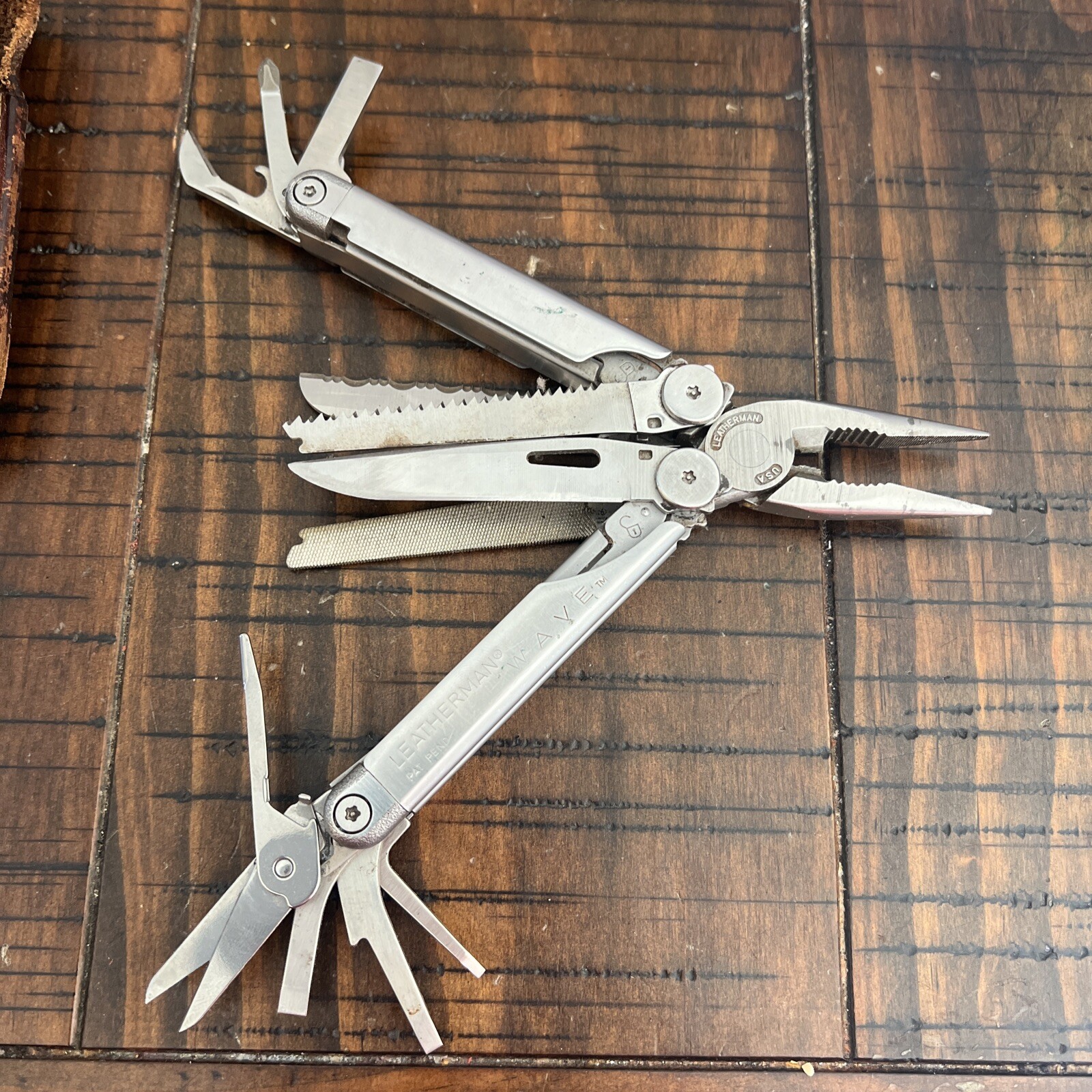 Leatherman Original Wave Leather Sheath Retired Collectable Pat Pend OG Rare New