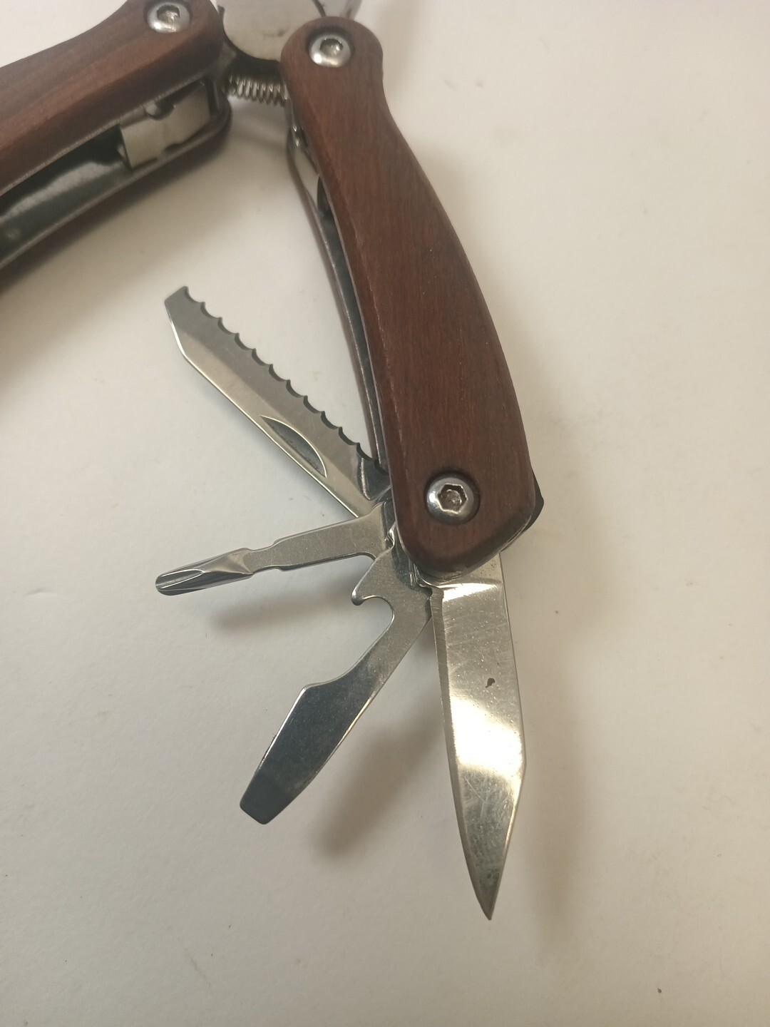 Mini Multi-Tool Pocket Pliers Wood Handle