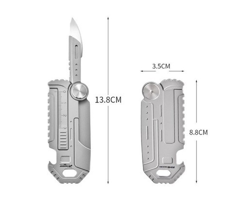 EDC Portable Multi Tool Card Bottle Opener Handy Ruler Outdoor Daily Use Tool