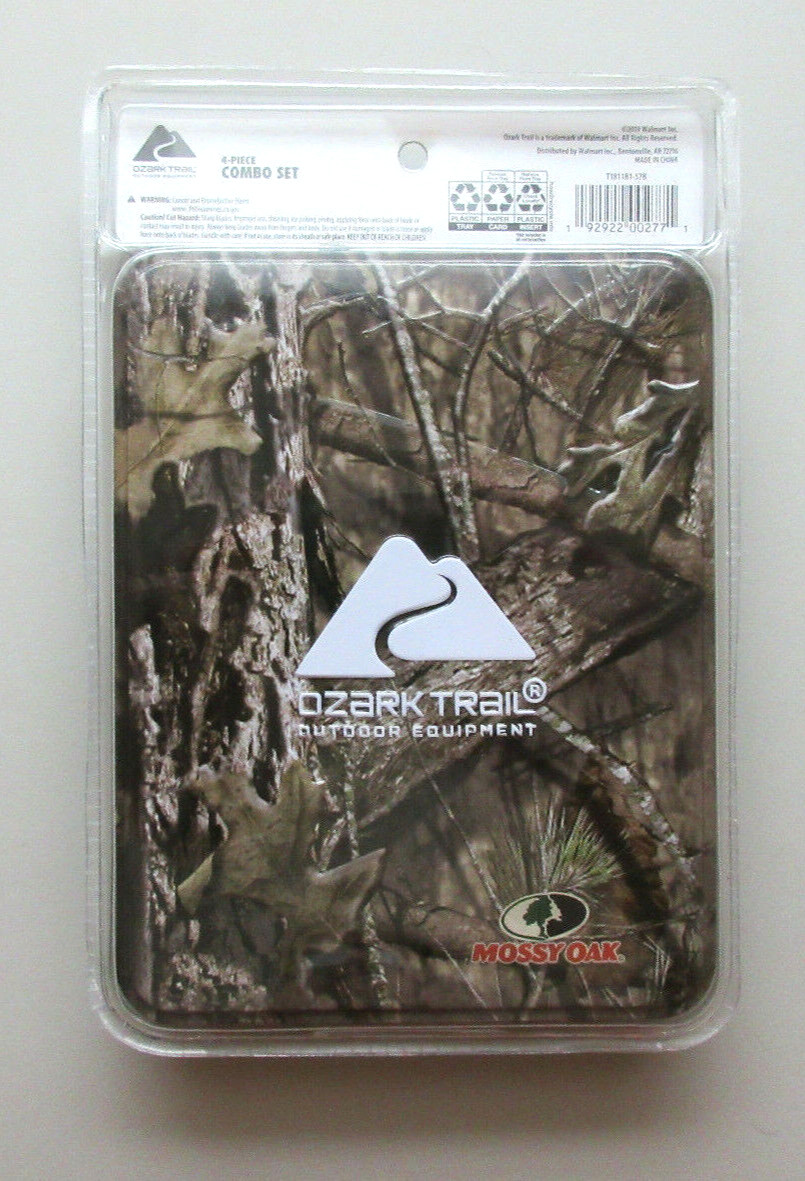 Ozark Trail Outdoor Equipment Camping Fishing Multitool Knife 4 Piece Combo Set