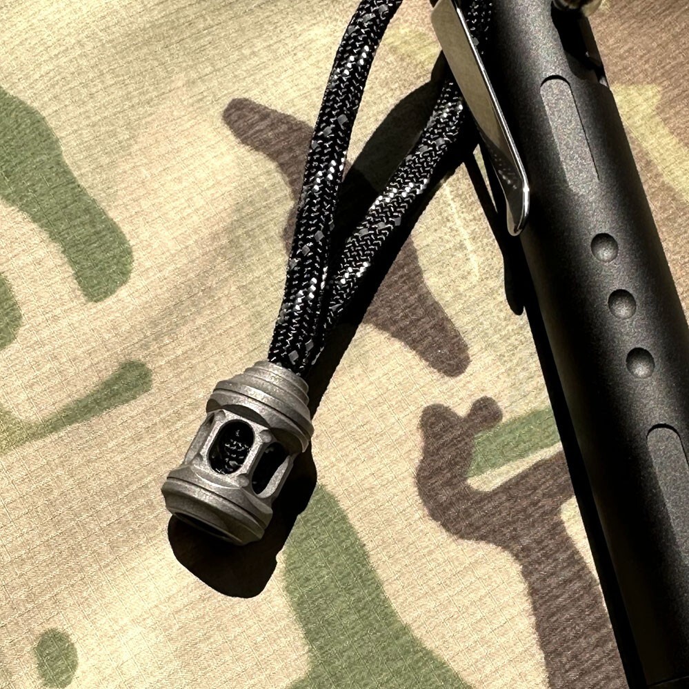 Titanium Alloy Bead or Imported PEI Parachute Cord Lanyard DIY Bead EDC Beads