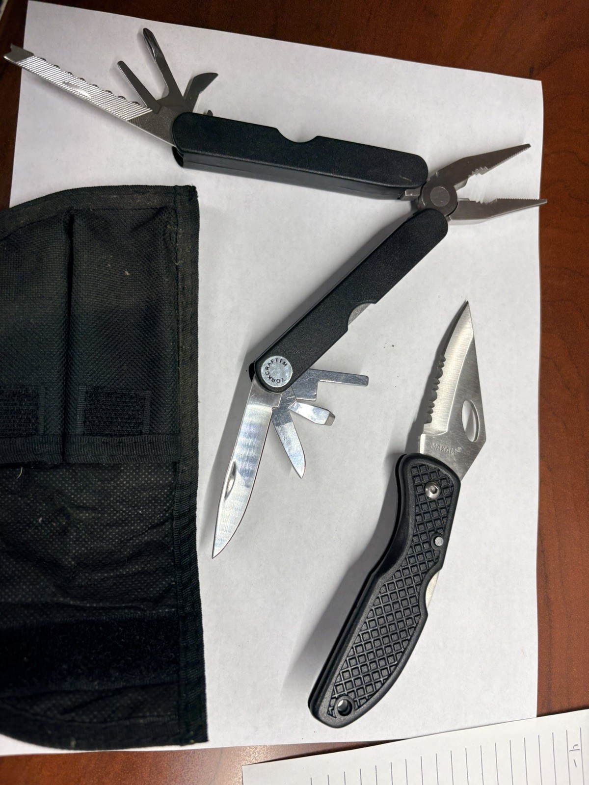9-in-1 Multi Tool and Knife with Pouch