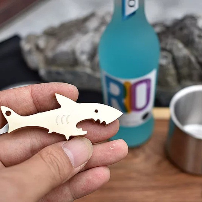 Brass Shark Wire Cut EDC Multi Tool Outdoor Gear Collectible