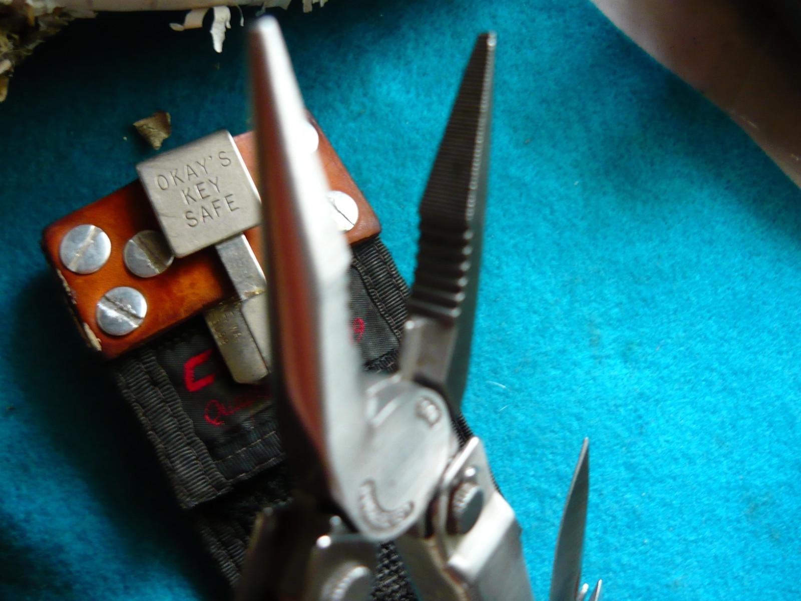 *** Original Leatherman knife Multi Tool Portland OR nylon sheath USA***0803