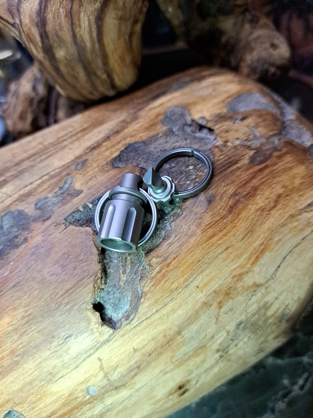 Pro Series Titanium Quick-Release Multi-Tool Swivel Keychain