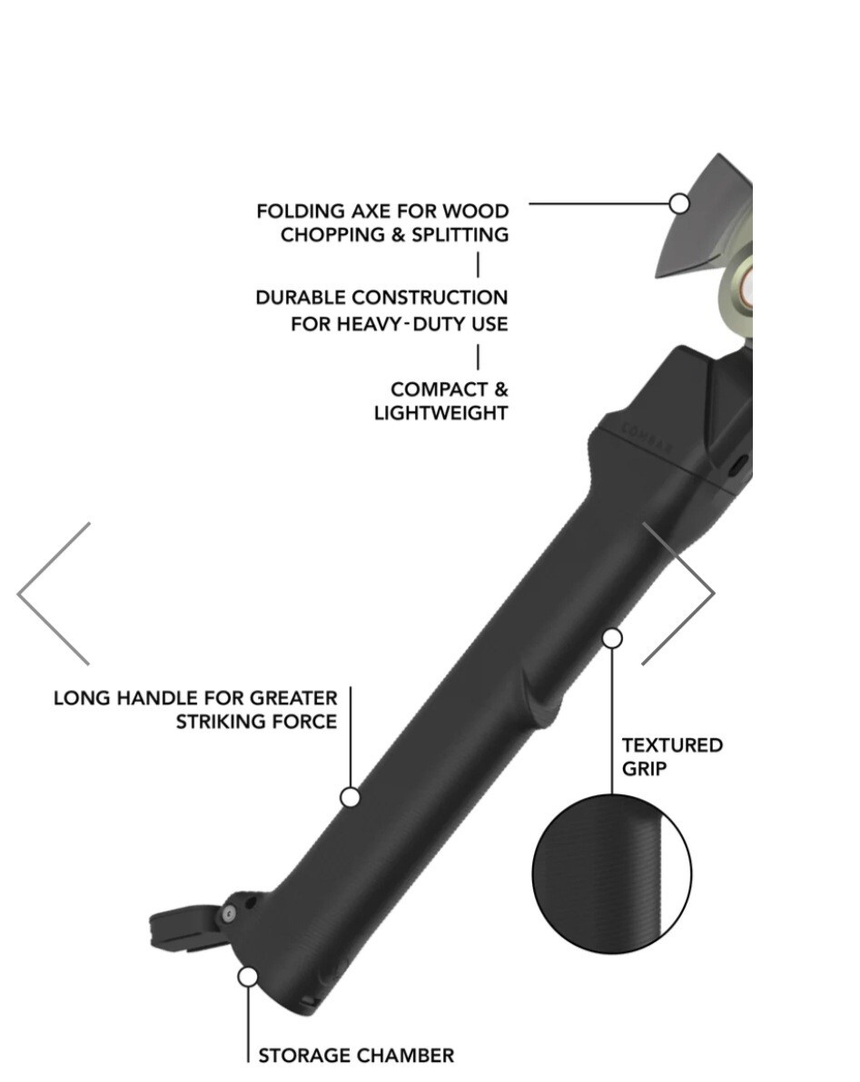 ACLIMA8 COMBAR PRO KIT. Foldaxe 4-in-1 Survival Tool ALL INCLUDED .AUTHENTIC.