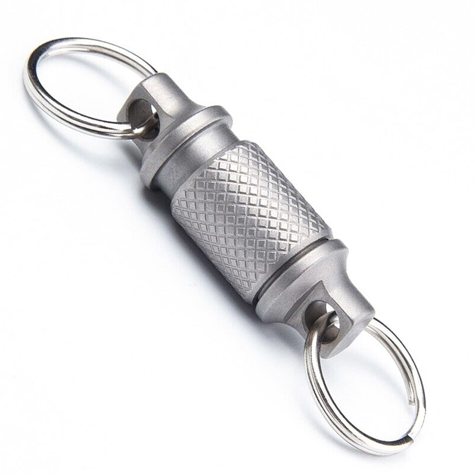 1PC Titanium 360 Degree Universal Quick Release Hanging Buckle Car Keychain EDC