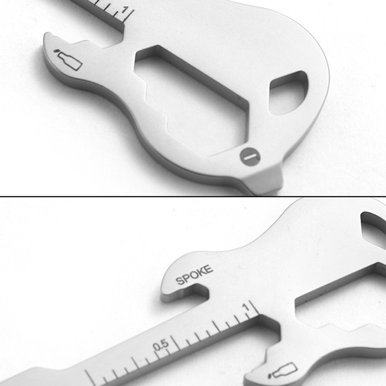 Multitool Keychain Bike Spoke Key Bottle Opener Keychain Multifunctional
