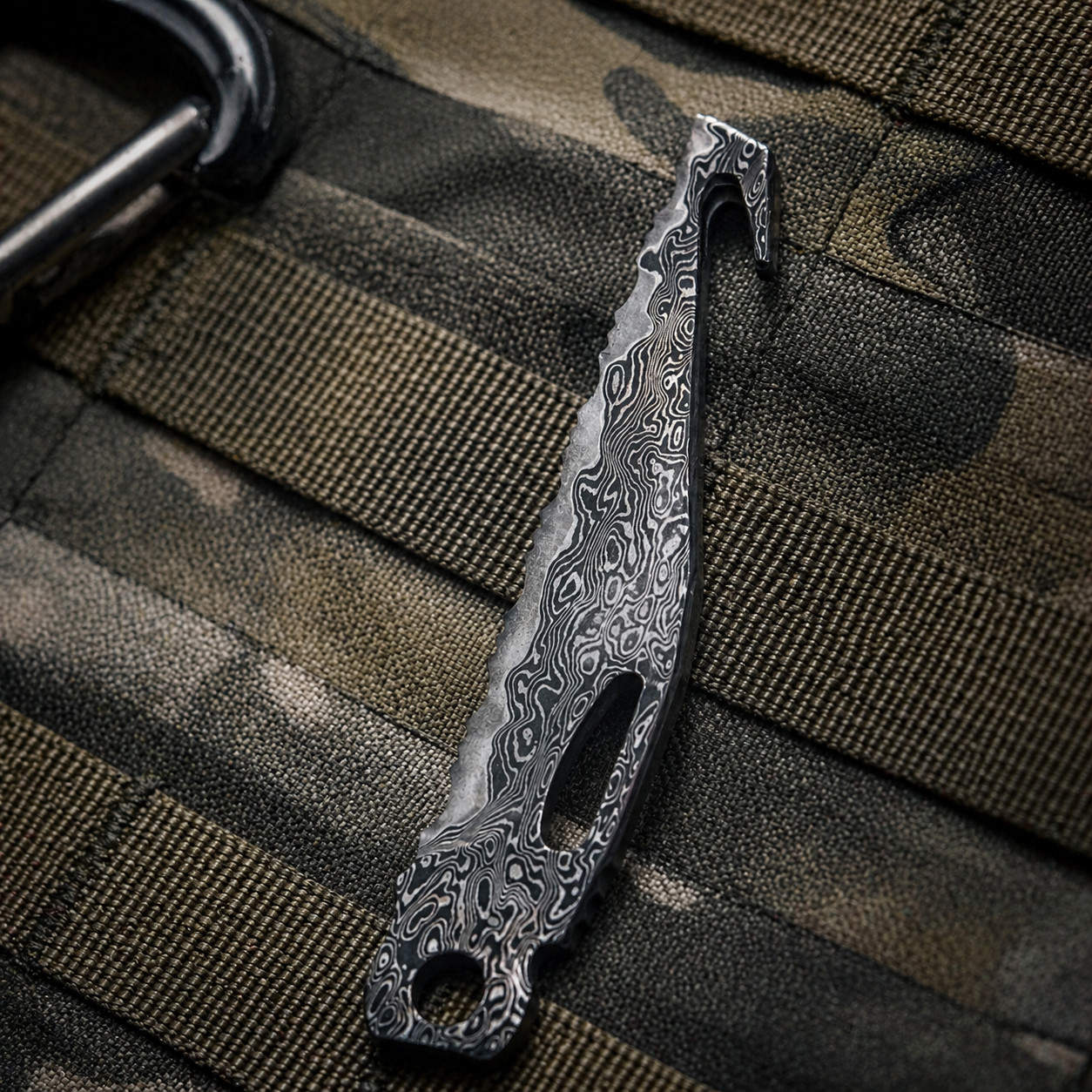 VG10 Damascus Serrated Blade 87.5mm for Leatherman Charge TTI Wave CNC