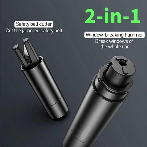 Car Safety Hammer Window Glass Breaker & Seat Belt Cutter Emergency Escape Tool