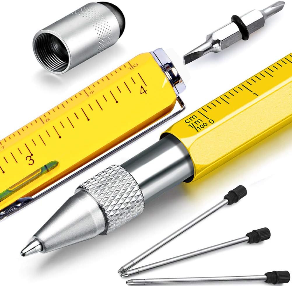 Dad Gifts for Fathers Day, 6 in 1 Multitool Pen, Stocking Stuffers for Mens …