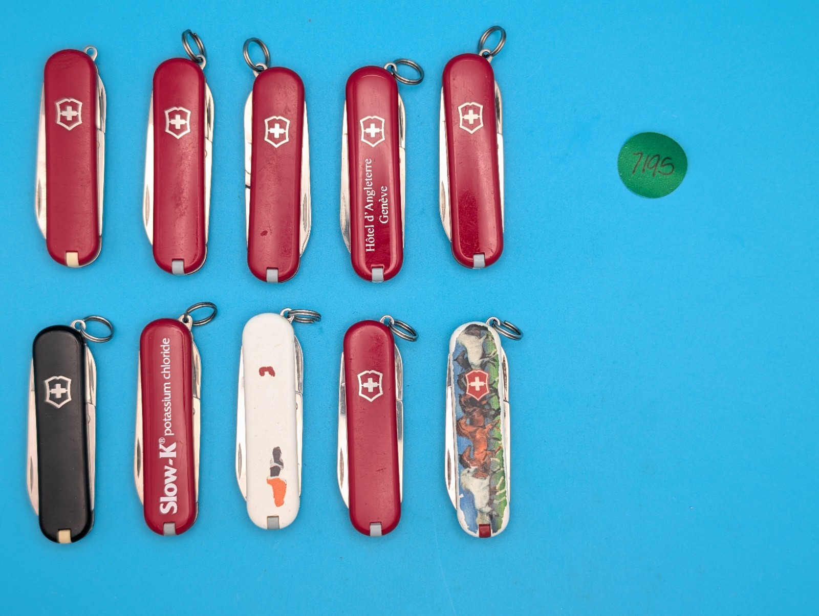 Lot of 10 Victorinox Classic Swiss Army Knife Multi Tools!