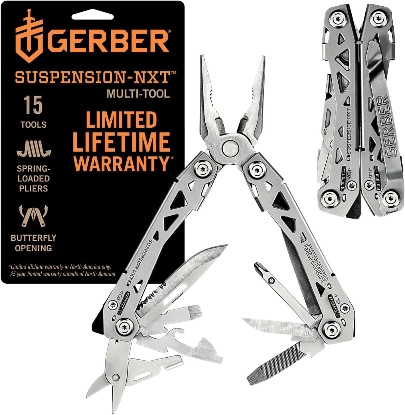Gear Suspension-Nxt 15-In-1 EDC Multi Tool with Pocket Knife, Needle Nose Pli…