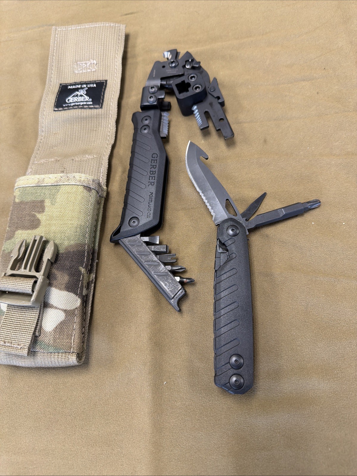 Gerber Cable Dawg Tool 30-000399 Cable Dawg w/multicam Sheath BRAND NEW